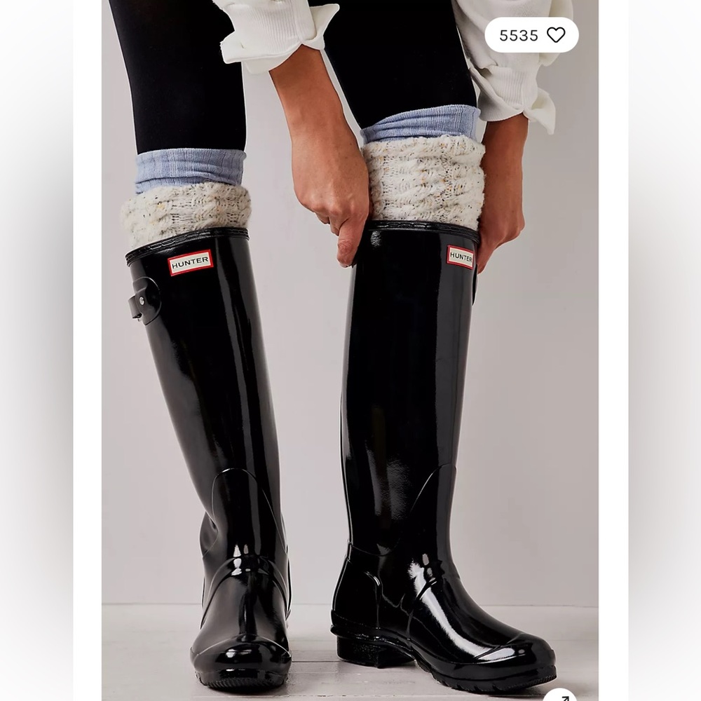 Hunter Boots Shiny Black Wellies